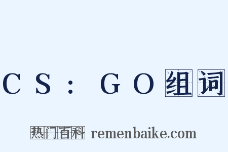 CS:GO组词是什么意思的图片